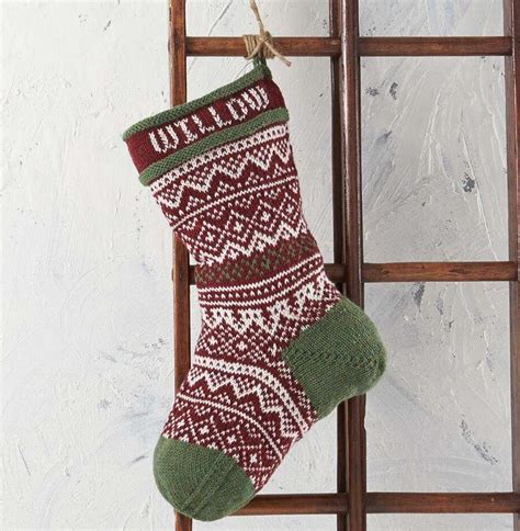 classic free christmas stocking knitting pattern